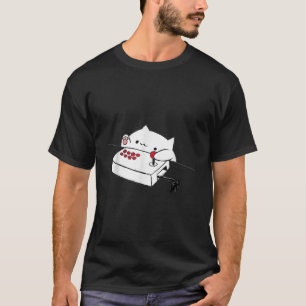 T-shirt Drôle Bongo Chat Funny Mignonne Gamer Mème Tête Ho