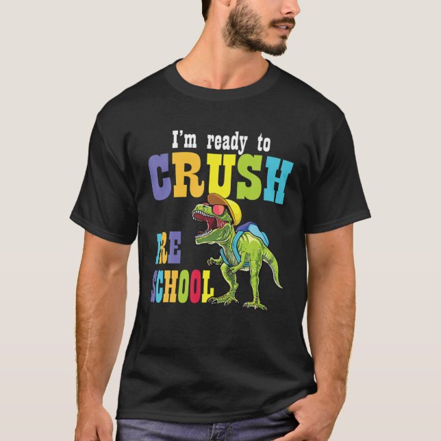 T-shirt Drôle Bonjour Virtual 4E Année De Retour À L'École (Devant)