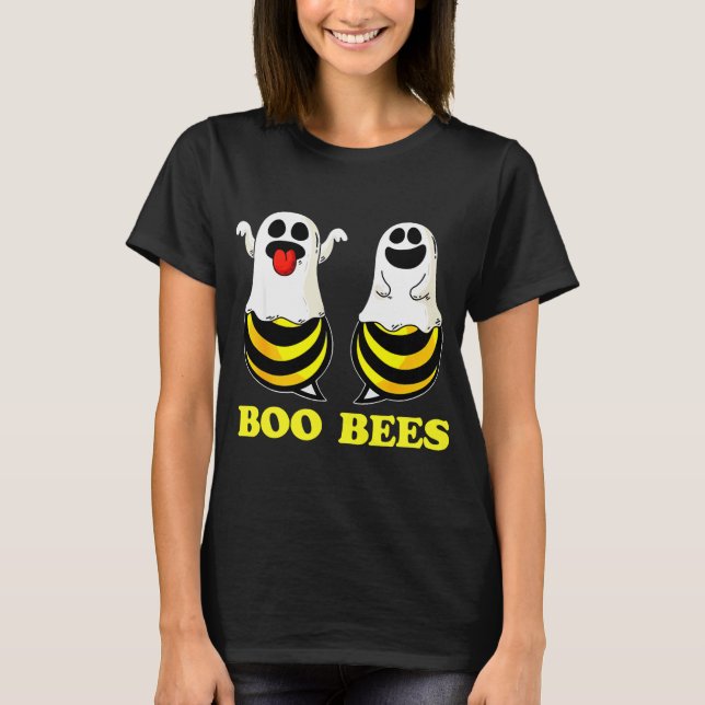 T-shirt Drôle Boo Bees Animal Ghost Funny (Devant)