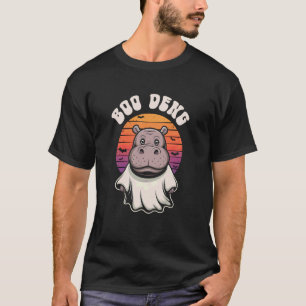 T-shirt Drôle Boo DENG Bébé Hippopotame Pygmée Fantôme Eff