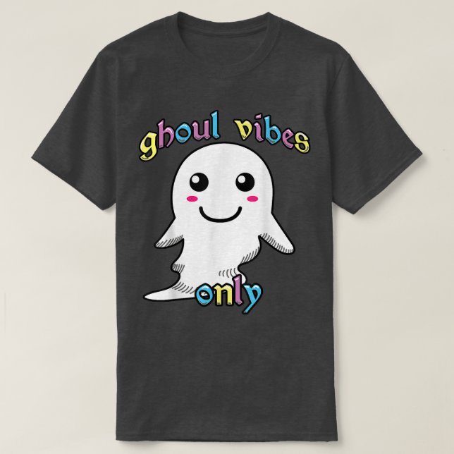 T-shirt Drôle Boo Ghost Vibes seulement comme cadeau Hallo (Design devant)