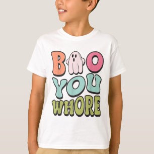 T-shirt Drôle Boo You Funny Super Halloween mignon Fantôme