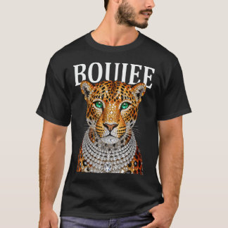 T-shirt Drôle Boujee Léopard Impertinent Grand Chat Glamou