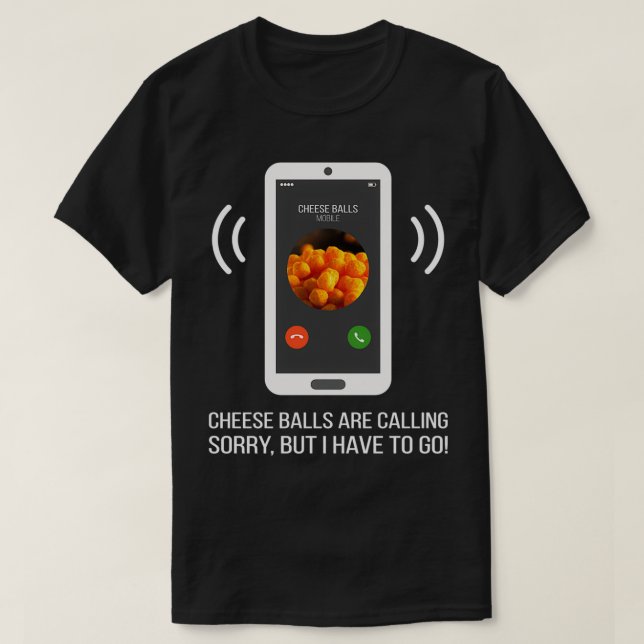 T-shirt Drôle Boules de fromage Lover cadeau (Design devant)