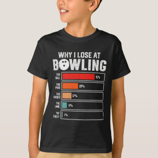 T-shirt Drôle Bowling Bowler Hommes Femmes Enfants Pourquo