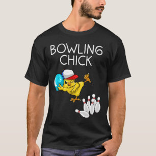 T-shirt Drôle Bowling Gift Femmes mignonne Bowling Chick S