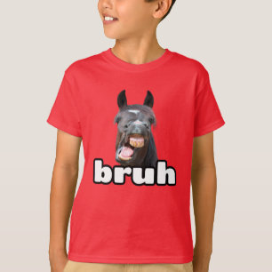 T-shirt Drôle Bruh Horse