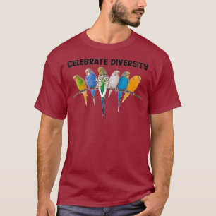 T-shirt Drôle Budgie Parrot Cadeau Hommes Femmes Cool