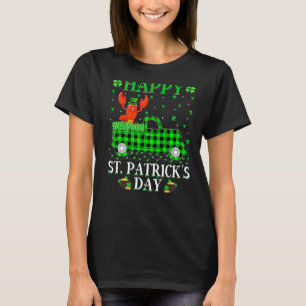 T-shirt Drôle Buffalo Carreaux Vert Camion Homard Poisson