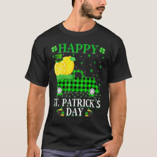T-shirt Drôle Buffalo Plaid Camion Vert Citron Fruit St Pa