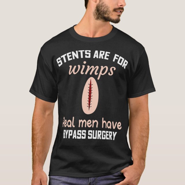T-shirt Drôle Bypass Open Heart Chirurgie Récupération Cad (Devant)