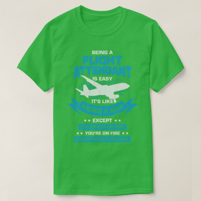 T-shirt Drôle Cabine agent de bord Steward Cadeau (Design devant)