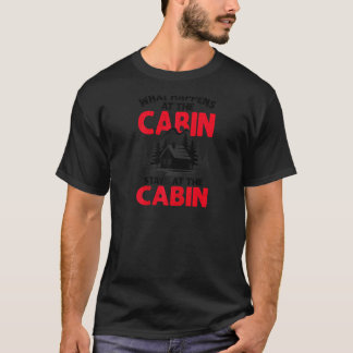 T-shirt Drôle Cabine Pour Hommes Femmes Cool Camper Cabine