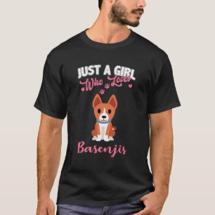 T-shirt Drôle cadeau Basenji Lover Juste Une Fille Qui Aim