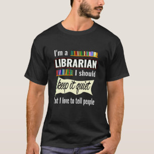 T-shirt Drôle cadeau bibliothécaire pour bibliothécaire dr