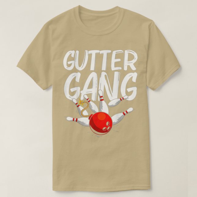 T-shirt Drôle cadeau Bowling pour Cool Gutter G (Design devant)