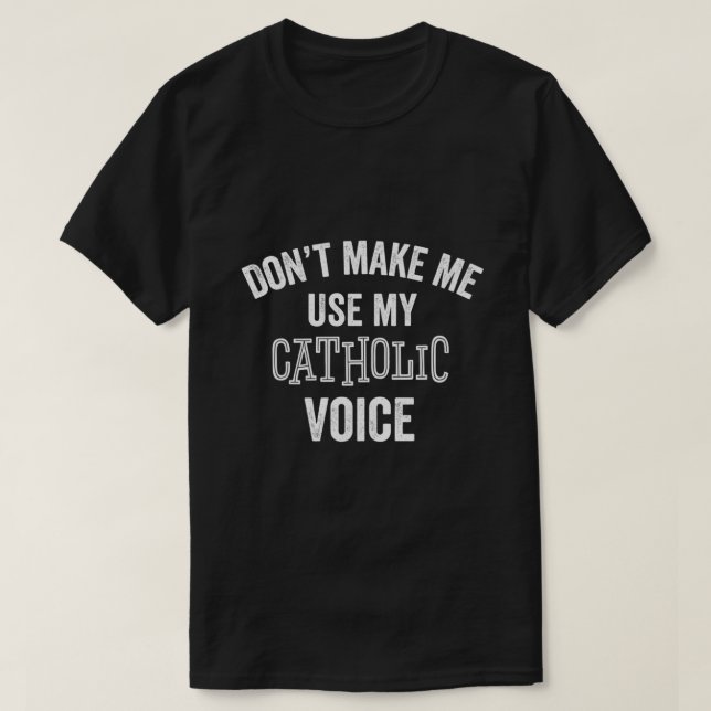 T-shirt Drôle cadeau catholique prêtre chrétien romain Nun (Design devant)