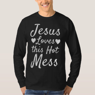 T-shirt Drôle cadeau chrétien pour les femmes Jésus aime c