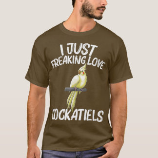 T-shirt Drôle cadeau Cockatiel Hommes Femme Parrot Oiseau