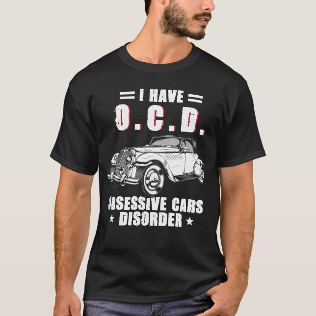 T-shirt Drôle cadeau d'amant voiture (Devant)
