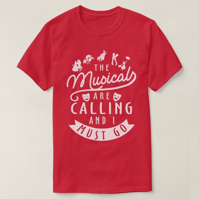 T-shirt Drôle cadeau de Broadway Lover (Design devant)