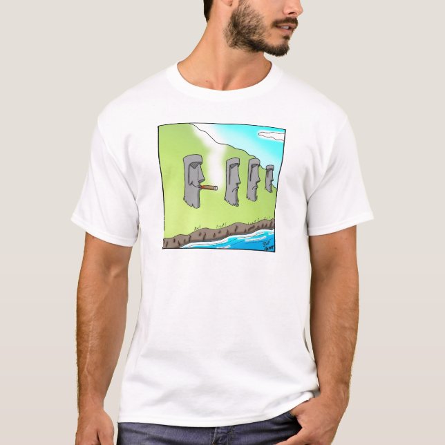 T-shirt Drôle cadeau de dessin animé de Cigar Island de Pâ (Devant)