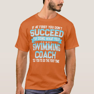 T-shirt Drôle cadeau de l'entraîneur de natation