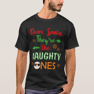 T-shirt Drôle cadeau de Noël Cher Père Noël Ils sont la nu