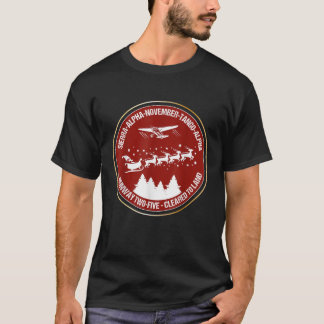 T-shirt Drôle cadeau de Noël de Père Noël Airlines pour pi