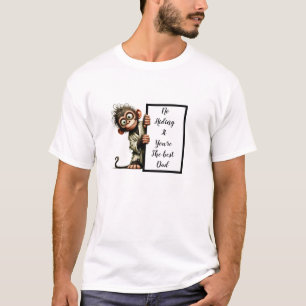 T-shirt Drôle cadeau de papa avec le singe amusant et déca