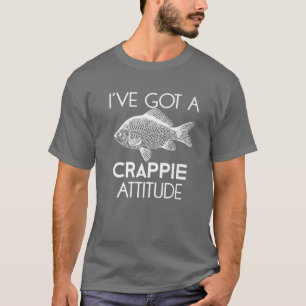 T-shirt Drôle cadeau de pêche J'ai une attitude merdique
