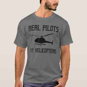 T-shirt Drôle Cadeau De Pilote D'Hélicoptère Pour Les F