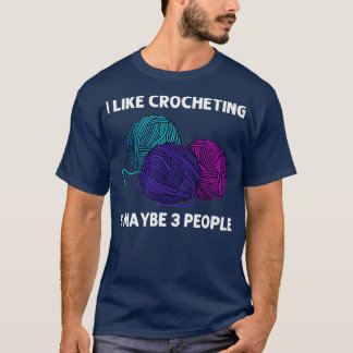 T-shirt Drôle cadeau de Tricot pour hommes femmes Fil Croc