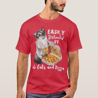 T-shirt Drôle Cadeau Facilement Distrait Par De Mignons Ch