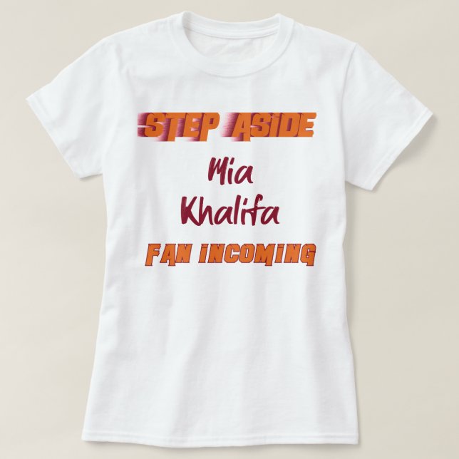 T-shirt Drôle Cadeau Mia Khalifa Écarter la coupe du venti (Design devant)