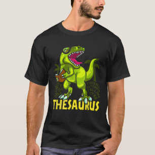 T-shirt Drôle cadeau Nerd T Rex Thesaurus Synonym Dinosaur