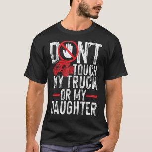 T-shirt Drôle cadeau papa protecteur Ne touchez pas mon ca