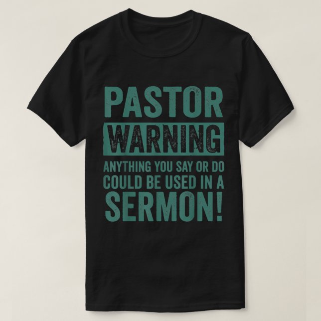 T-shirt Drôle cadeau Pasteur Pour Prêcheurs Religieux Homm (Design devant)