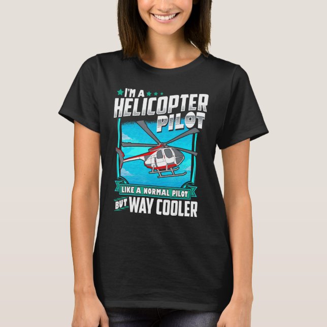 T-shirt Drôle cadeau pilote hélicoptère (Devant)