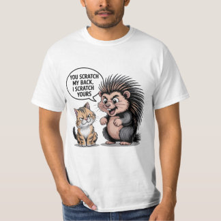 T-shirt drôle cadeau pour hi « Tu me grattes le do