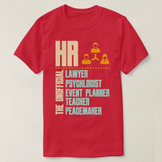T-shirt Drôle cadeau pour HR Person HR Manager Idée cadeau (Design devant)
