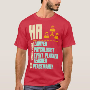 T-shirt Drôle cadeau pour HR Person HR Manager Idée cadeau