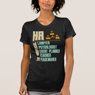 T-shirt Drôle cadeau pour la personne HR HR Manager Idée