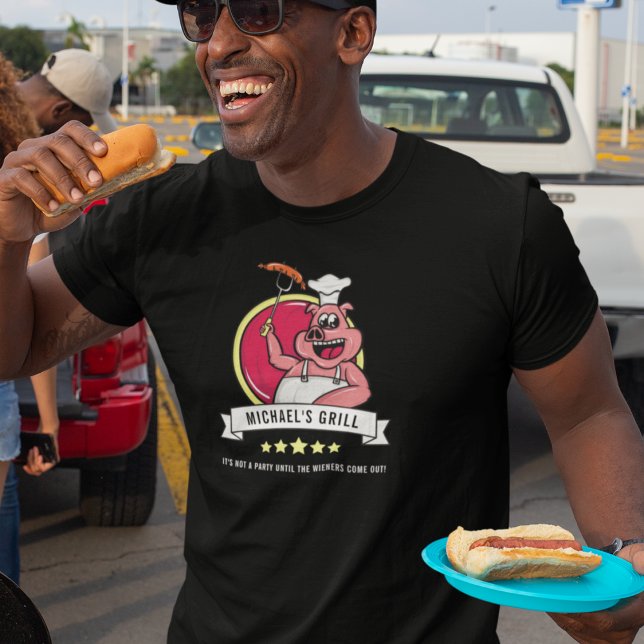 T-shirt Drôle cadeau pour lui BBQ Grill Papa Nom Mens (Créateur téléchargé)