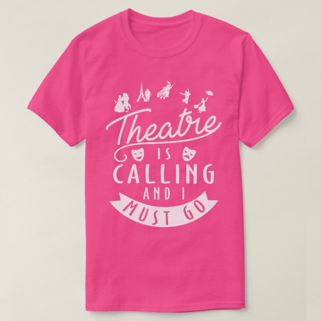 T-shirt Drôle cadeau Théâtre (Design devant)