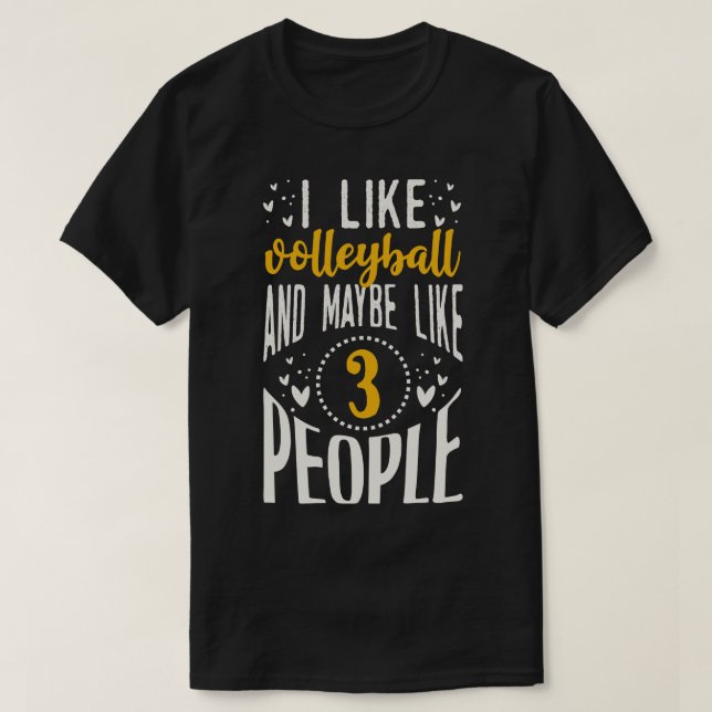 T-shirt Drôle cadeau Vollyball (Design devant)