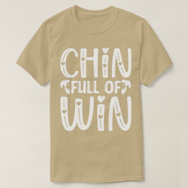 T-shirt Drôle Cadeaux De Barbe Chin Plein De Win Classic T (Design devant)