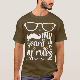 T-shirt Drôle Cadeaux de barbe Ma barbe Mes règles Classiq