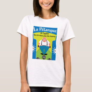 T-shirt drôle cadeaux de pétanque