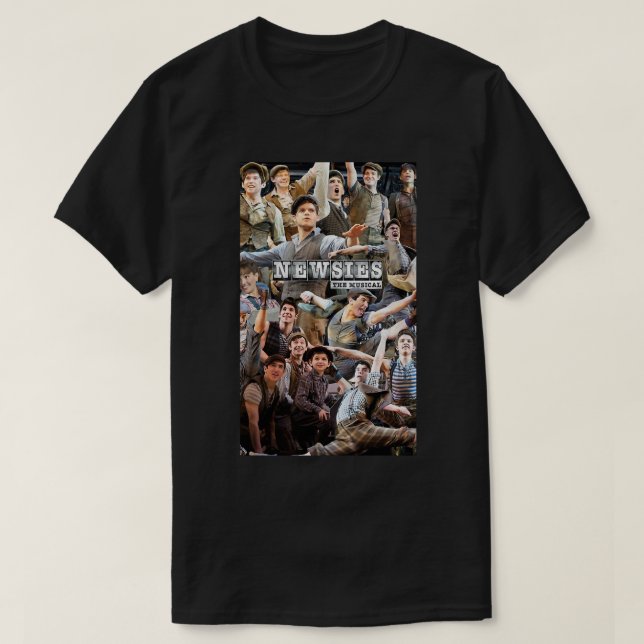 T-shirt Drôle Cadeaux Newsies Broadway Collage musical (Design devant)